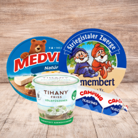 Csomagolt sajtok, sajtkészítmények