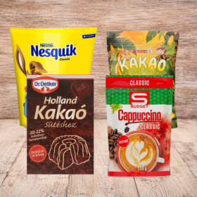 Kakaó, forrócsoki, cappuccino