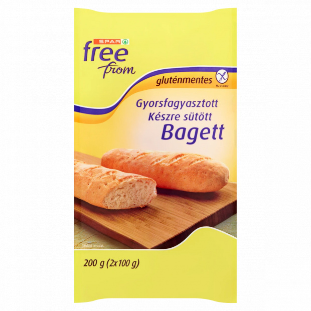 SPAR free from gyorsfagyasztott készre sütött gluténmentes bagett 2 db 200 g