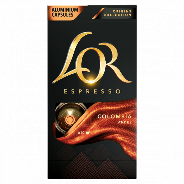 L\'OR Espresso Colombia őrölt-pörkölt kávé kapszulában 10 db 52 g