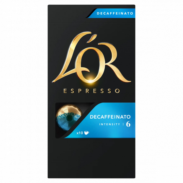 L\'OR Espresso Decaffeinato koffeinmentes őrölt-pörkölt kávé kapszulában 10 db 52 g L\'OR Espresso Decaffeinato koffeinmentes őrölt-pörkölt kávé kapszulában 10 db 52 g