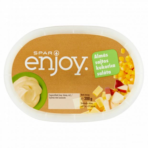 SPAR Enjoy almás-sajtos kukoricasaláta 200 g SPAR Enjoy almás-sajtos kukoricasaláta 200 g