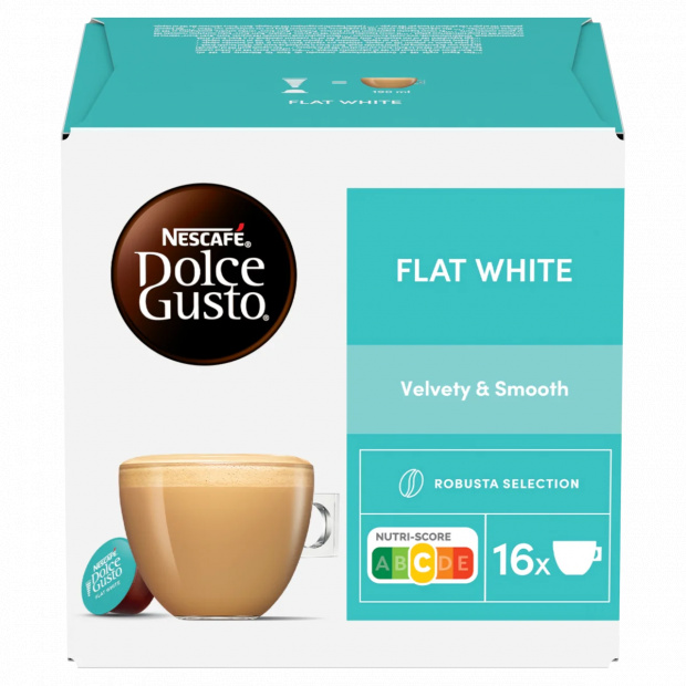 NESCAFÉ Dolce Gusto Flat White tejes kávékapszula cukorral 16 db 187,2 g