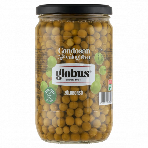 Globus Gondosan válogatva zöldborsó 660 g