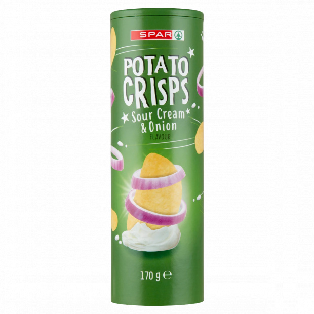 SPAR tejfölös-hagymás ízű burgonya-snack 170 g