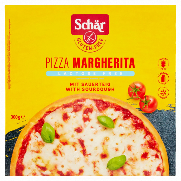 Schär gluténmentes fagyasztott margarita pizza 300 g