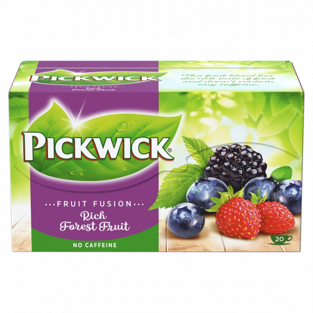 Pickwick Fruit Fusion gyümölcs- és gyógynövénytea az erdeigyümölcsök ízével 20 filter 35 g