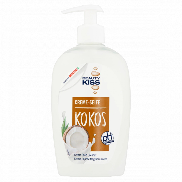 Beauty Kiss kókuszos krémszappan 500 ml Beauty Kiss kókuszos krémszappan 500 ml
