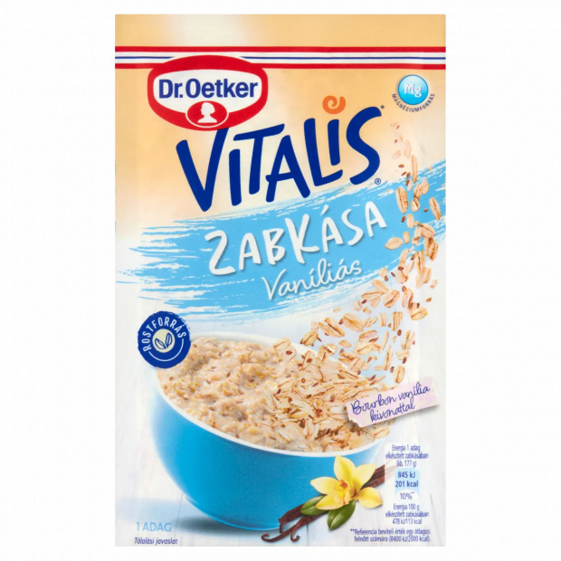 Dr. Oetker Vitalis vaníliás zabkása alappor 52 g