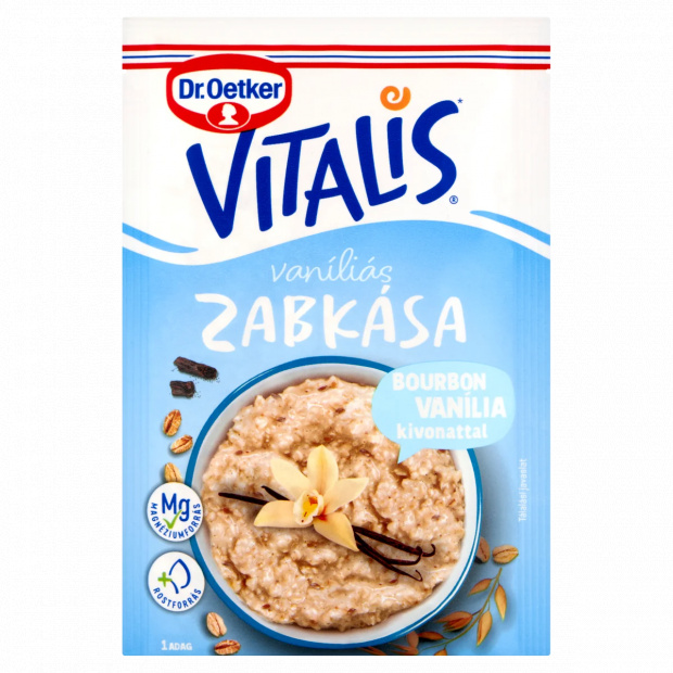 Dr. Oetker Vitalis vaníliás zabkása alappor Bourbon vanília kivonattal 52 g