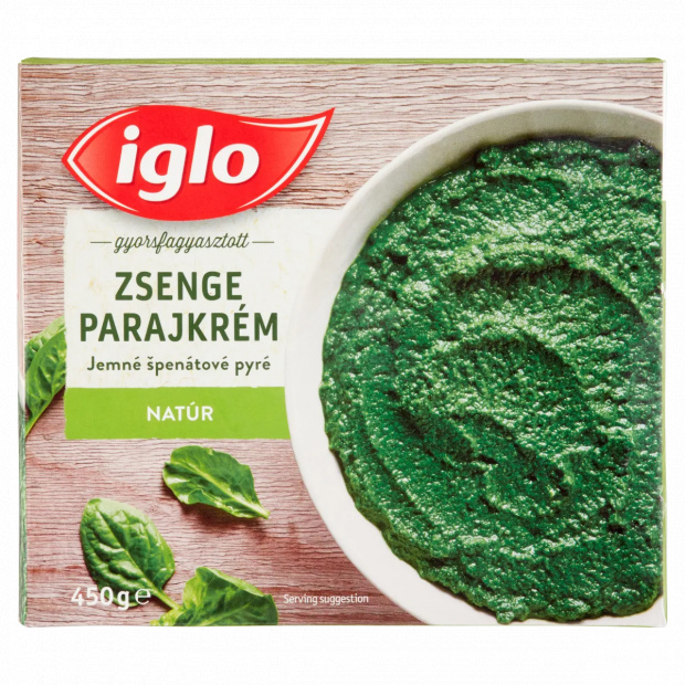 Iglo gyorsfagyasztott natúr zsenge parajkrém 450 g
