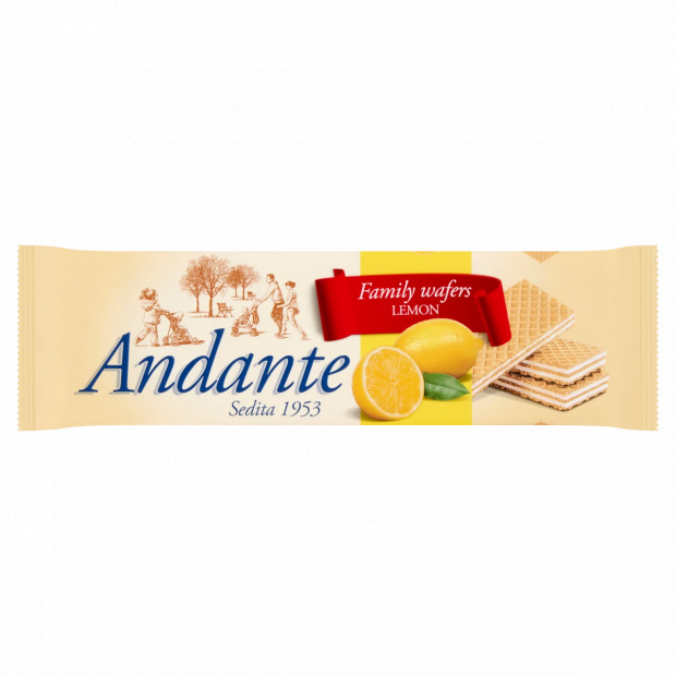 Andante citromos krémmel töltött ostya 130 g