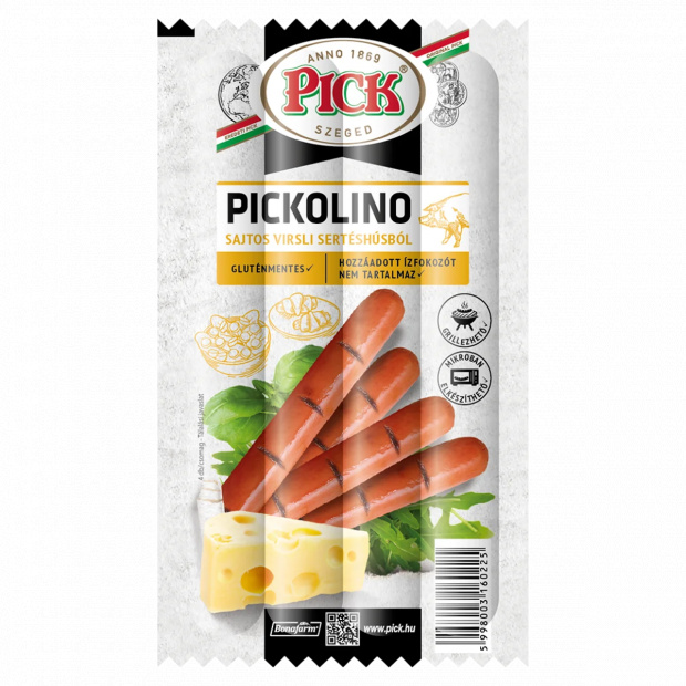 PICK Pickolino sajtos virsli sertéshúsból 140 g