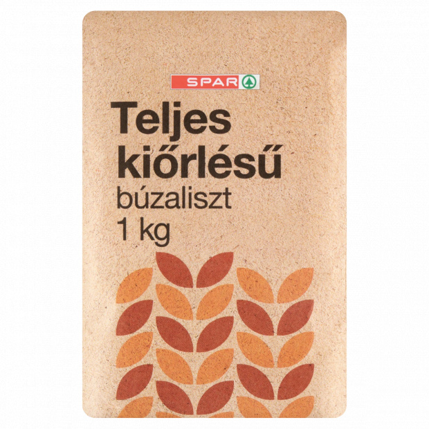 SPAR teljes kiőrlésű búzaliszt 1 kg SPAR teljes kiőrlésű búzaliszt 1 kg