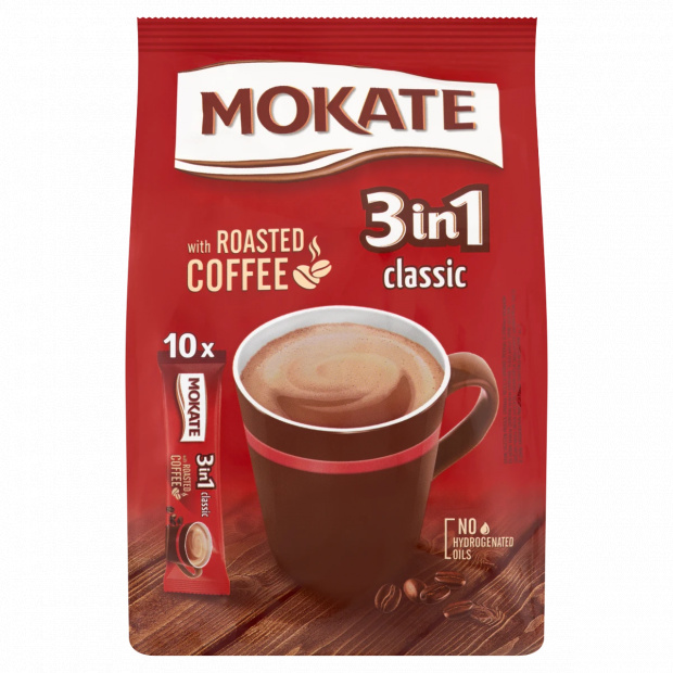 Mokate 3in1 Classic azonnal oldódó kávéspecialitás 10 x 17 g (170 g)