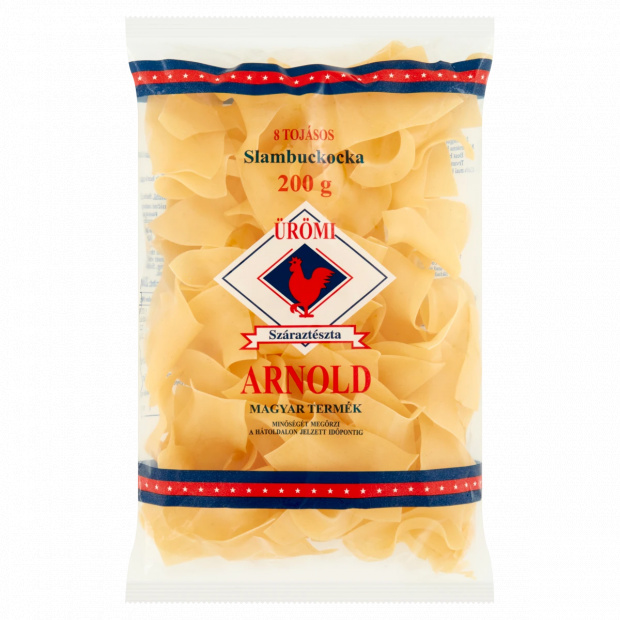 Ürömi Arnold slambuckocka 8 tojásos száraztészta 200 g Ürömi Arnold slambuckocka 8 tojásos száraztészta 200 g