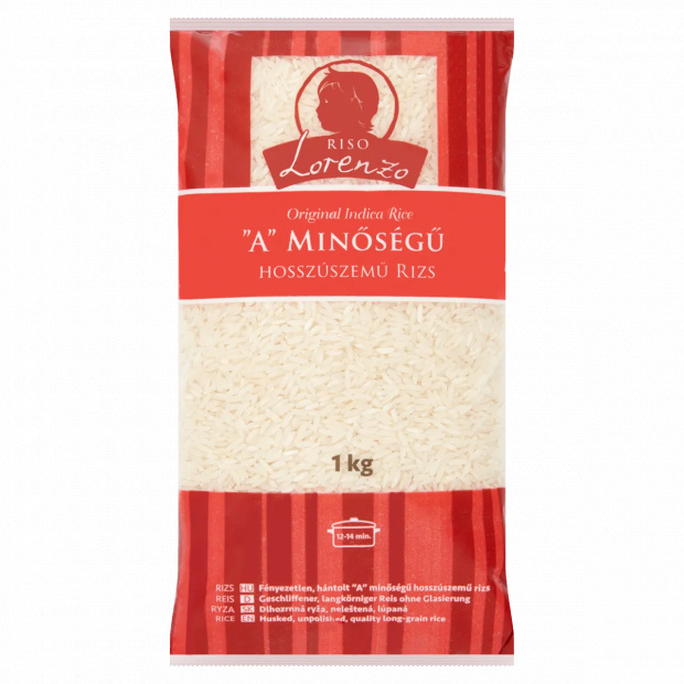 Lorenzo "A" minőségű hosszúszemű rizs 1 kg