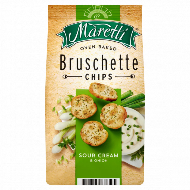 Maretti tejföl és hagyma ízesítésű pirított kétszersült karikák 70 g