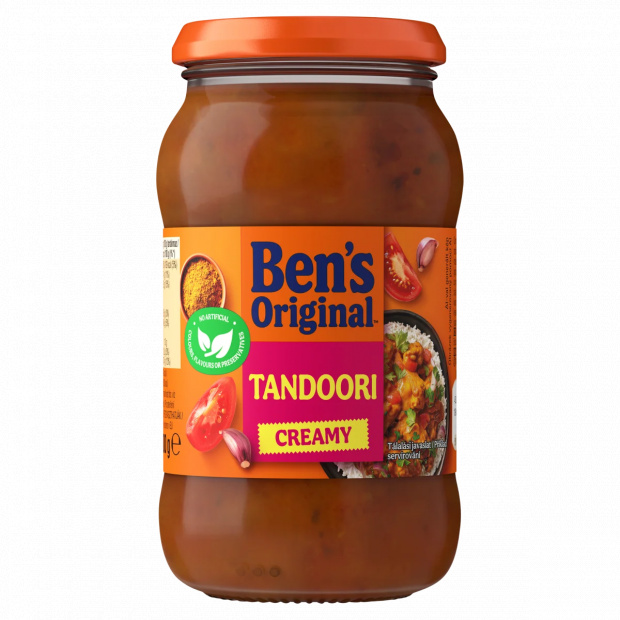 Ben\'s Original Tandoori curryszósz paradicsommal és tejszínnel 400 g Ben\'s Original Tandoori curryszósz paradicsommal és tejszínnel 400 g