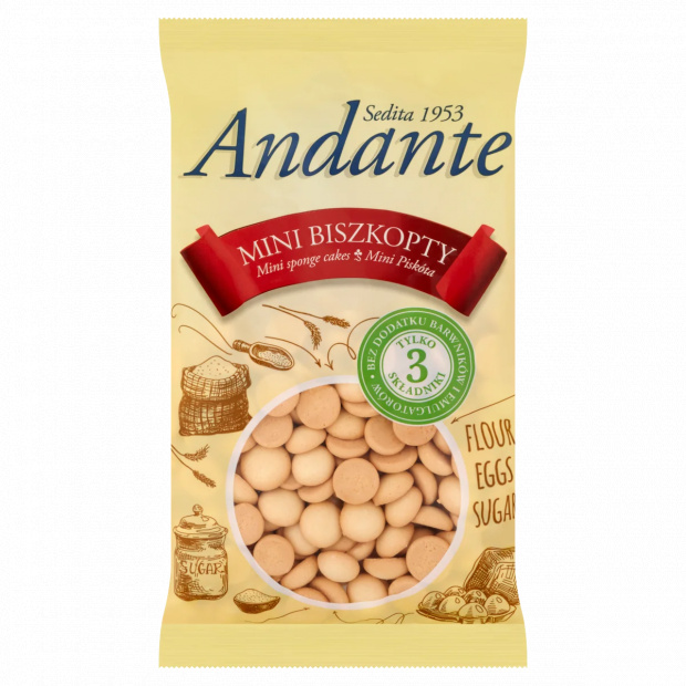 Andante mini piskóta 120 g