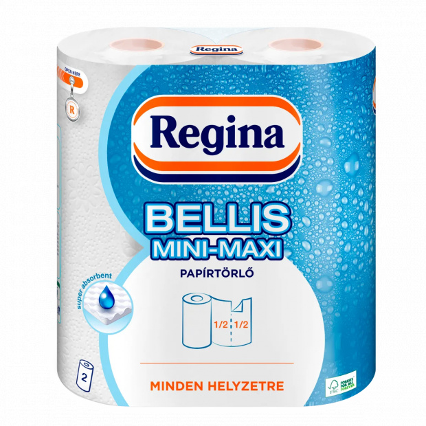 Regina Bellis Mini-Maxi háztartási papírtörlő 3 rétegű 2 tekercs