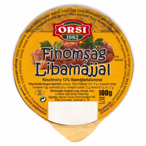 Orsi finomság libamájjal 100 g