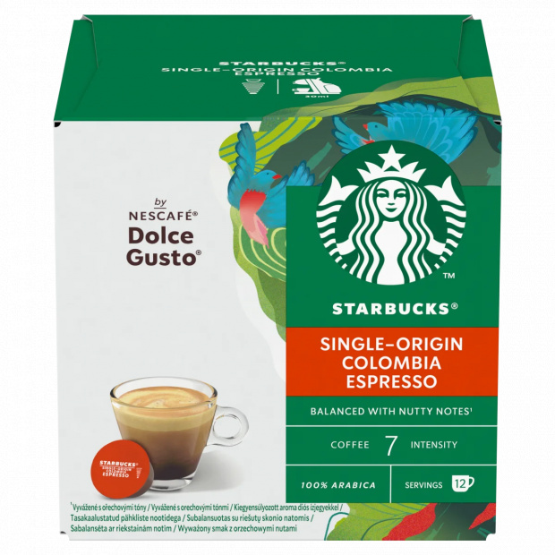Starbucks by Nescafé Dolce Gusto Colombia Espresso kávékapszula 12 db/12 csésze 66 g