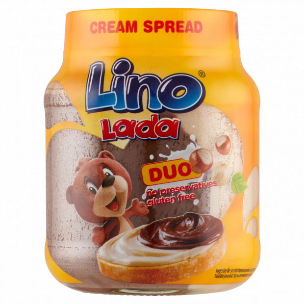 Lino Lada Duo tejes és kakaós kenhető krém mogyoróval 350 g