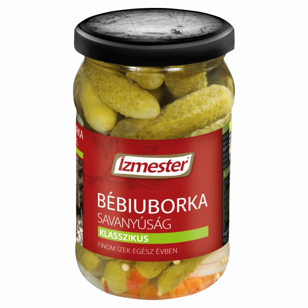 Ízmester klasszikus bébiuborka savanyúság 300 g Ízmester klasszikus bébiuborka savanyúság 300 g