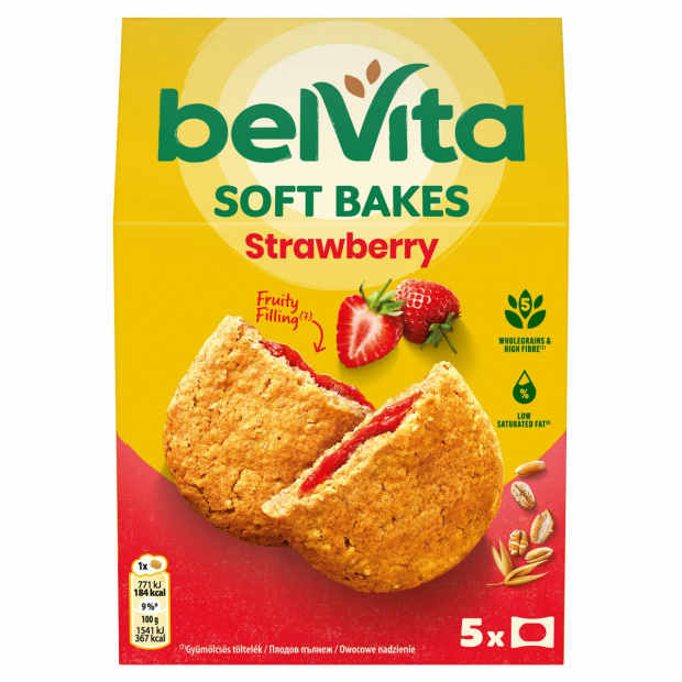 Belvita gabonás keksz epres töltelékkel 250 g