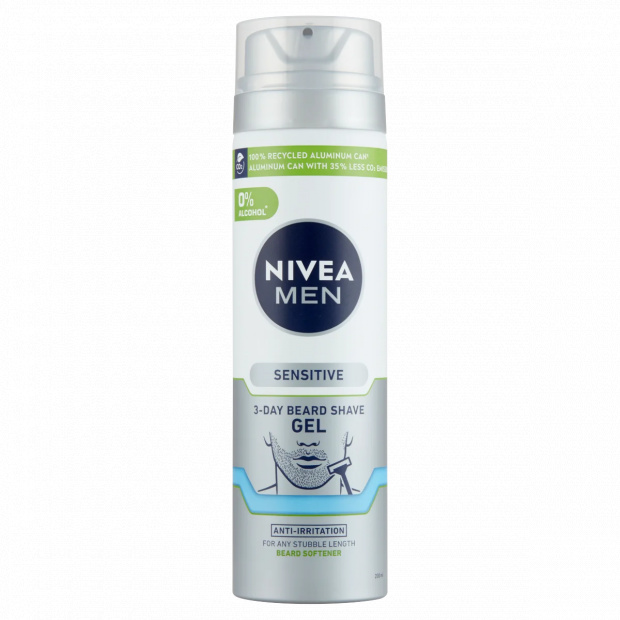 NIVEA MEN Sensitive 3-Day Beard borotvagél 200 ml