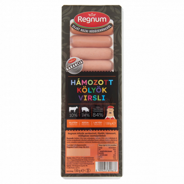 REGNUM Kölyök hámozott virsli 130 g