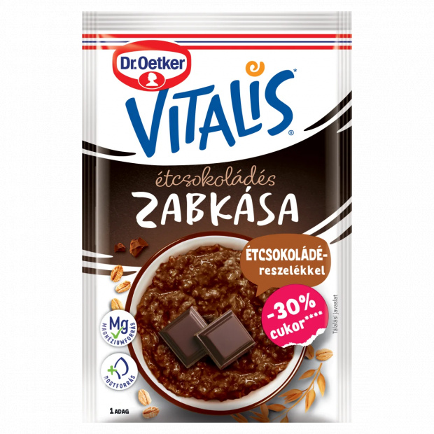 Dr. Oetker Vitalis étcsokoládés zabkása 54 g