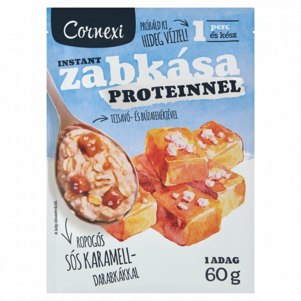 Cornexi sós-karamellás instant zabkása proteinnel 60 g