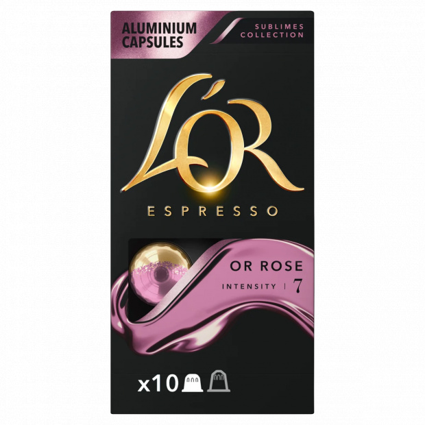 L\'OR Espresso Or Rose őrölt-pörkölt kávé kapszulában 10 db 52 g