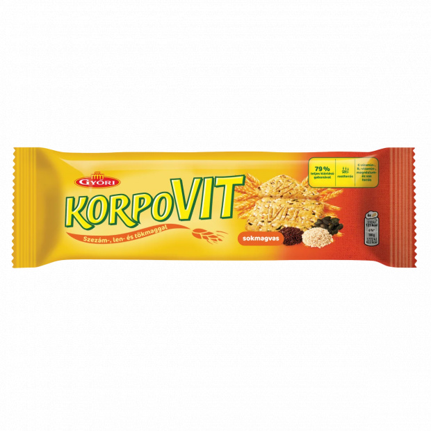 Gyori Édes Korpovit Sokmagvas ropogós keksz 174x24 174 g