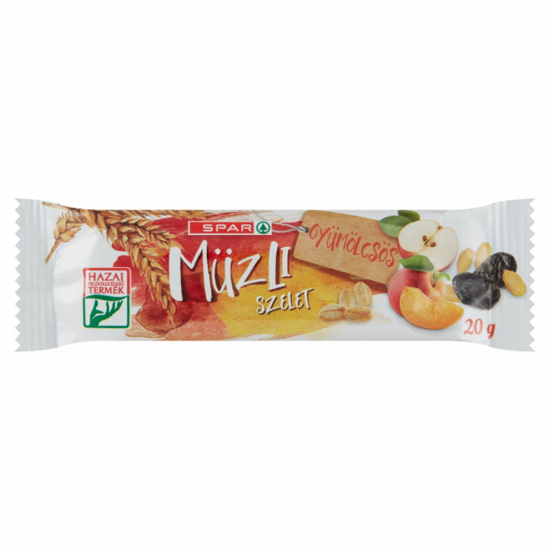SPAR gyümölcsös müzliszelet 20 g