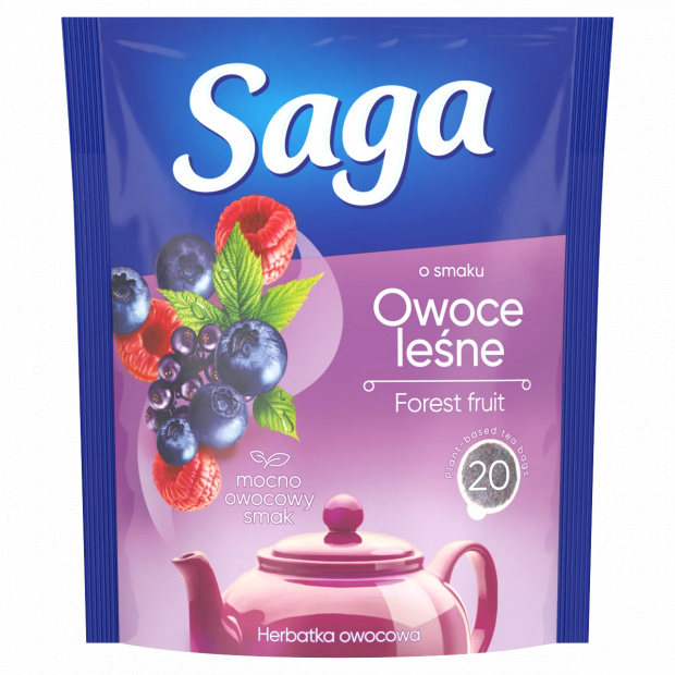 Saga Forest Fruit ízesített gyümölcstea 20 filter 34 g