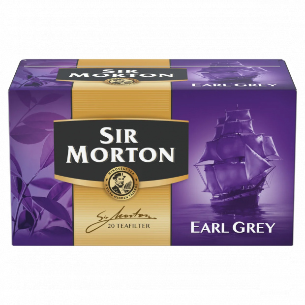 Sir Morton Earl Grey bergamottízű fekete tea 20 filter 30 g Sir Morton Earl Grey bergamottízű fekete tea 20 filter 30 g