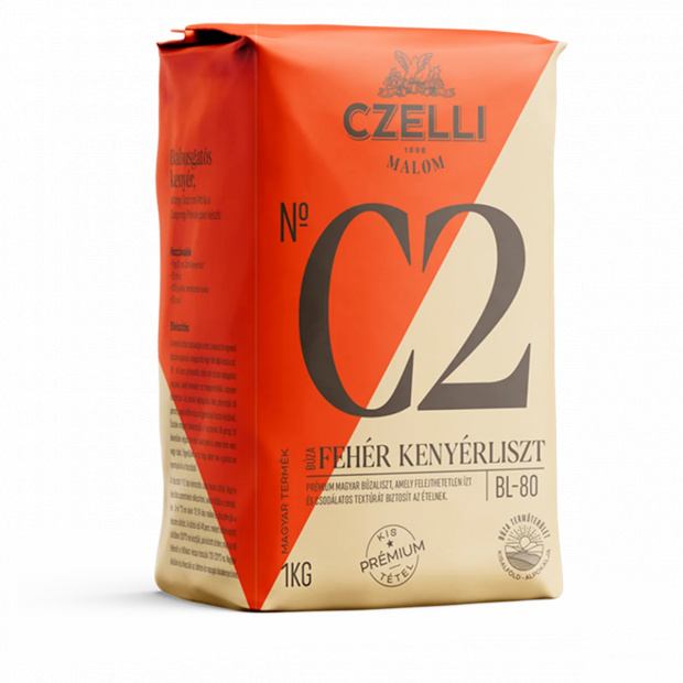 Czelli Malom N° C2 fehér kenyérliszt BL-80 1 kg