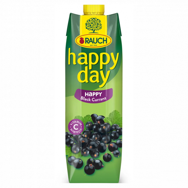 Rauch Happy Day feketeribizli nektár sűrítményből, C-vitaminnal 1 l Rauch Happy Day feketeribizli nektár sűrítményből, C-vitaminnal 1 l