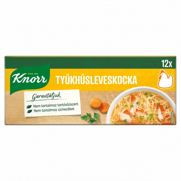 Knorr tyúkhúsleveskocka 12 x 10 g (120 g) Knorr tyúkhúsleveskocka 12 x 10 g (120 g)