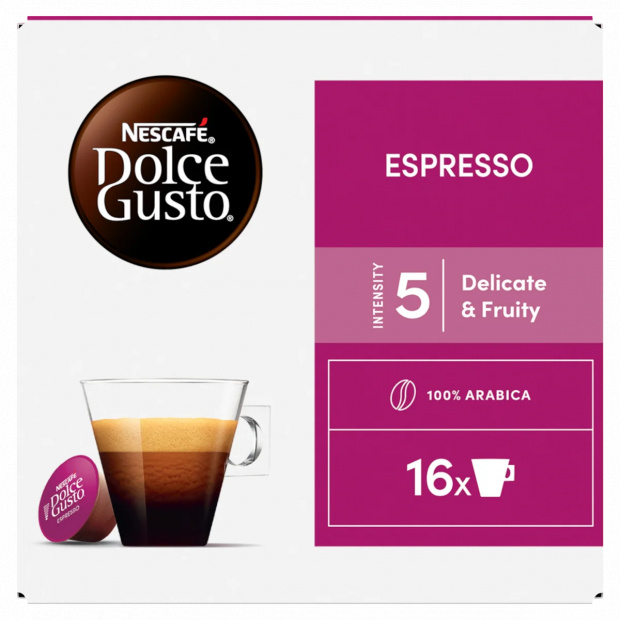 NESCAFÉ Dolce Gusto Espresso őrölt pörkölt kávé kapszula 16 x 5,5 g (88 g)
