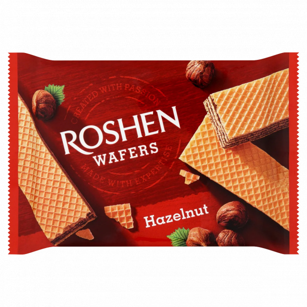 Roshen Wafers mogyorókrémmel töltött ostya 72 g Roshen Wafers mogyorókrémmel töltött ostya 72 g