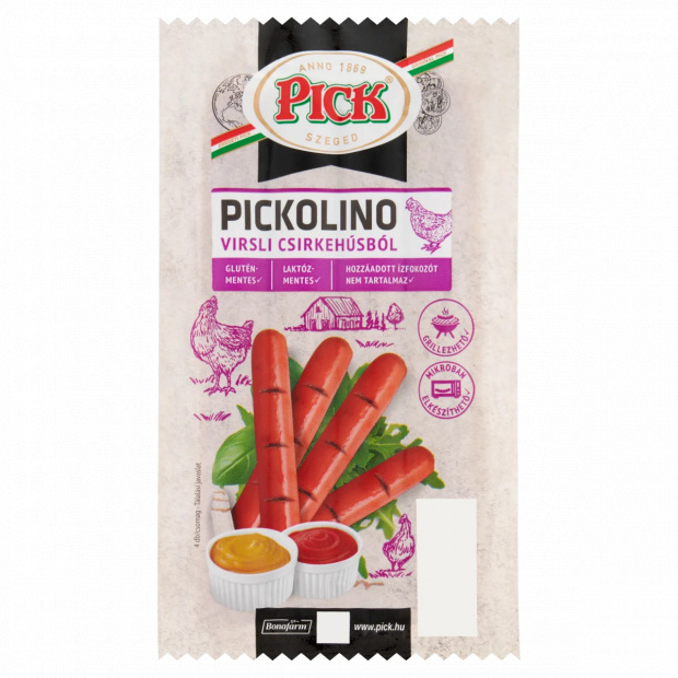 PICK Pickolino virsli csirkehúsból 140 g