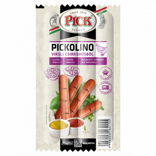 PICK Pickolino virsli csirkehúsból 140 g