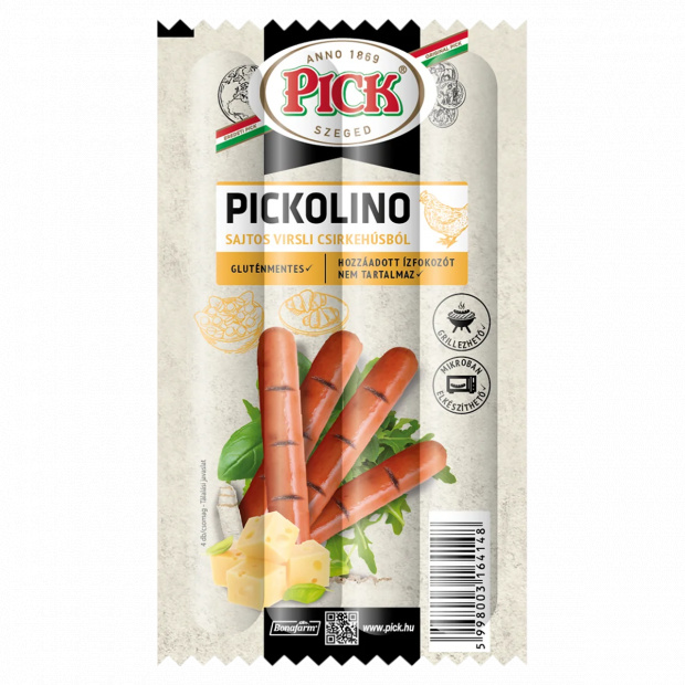 PICK Pickolino sajtos virsli csirkehúsból 140 g