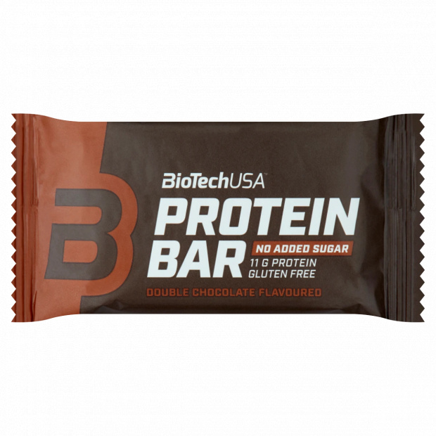 BioTechUSA Protein Bar dupla csokoládé ízű bevont fehérjeszelet édesítőszerekkel 35 g BioTechUSA Protein Bar dupla csokoládé ízű bevont fehérjeszelet édesítőszerekkel 35 g