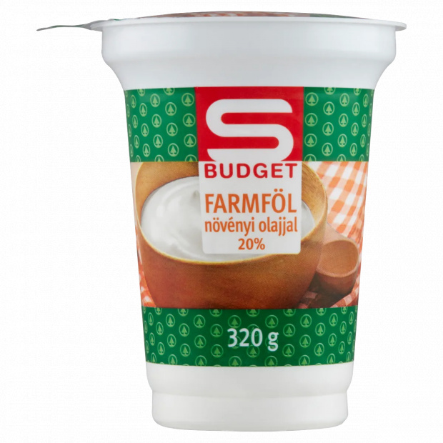 S-Budget farmföl növényi olajjal 20% 320 g