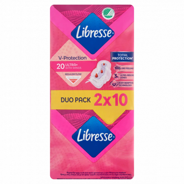 Libresse Ultra+ egészségügyi betét 20 db